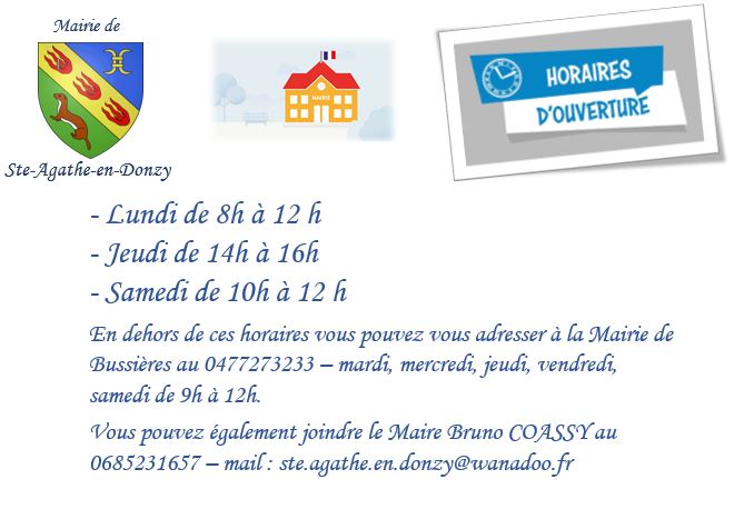 horaires mairie