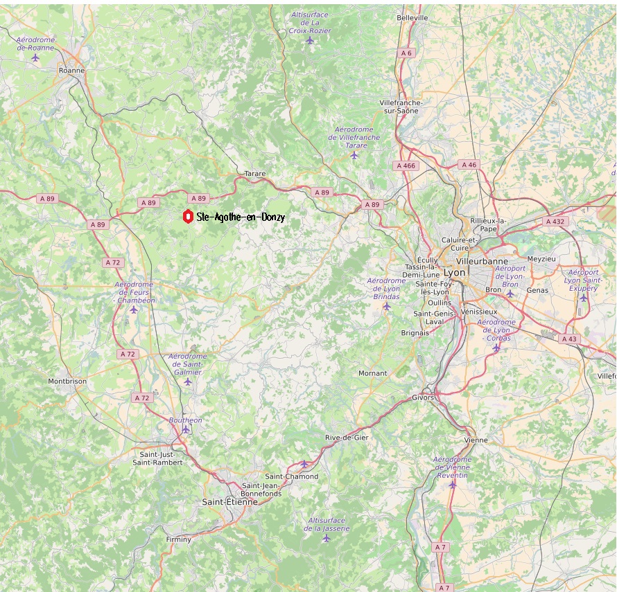 Mairie de Sainte Agathe en Donzy Les montagnes du matin Loire Forez