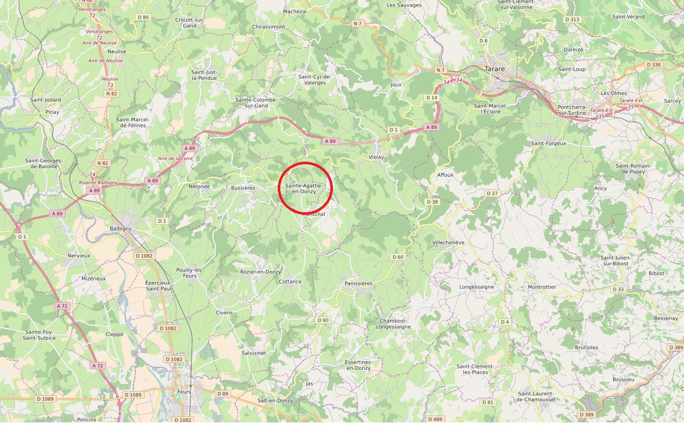 Mairie de Sainte Agathe en Donzy Les montagnes du matin Loire Forez